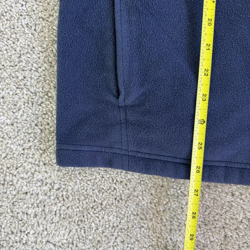 Columbia Vest Mens Medium Blue Fleece Full Zip Pockets Hiking Outdoor Travel